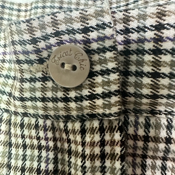 NWT Tricot Chic Houndstooth Pleated Skirt - Picture 8 of 14